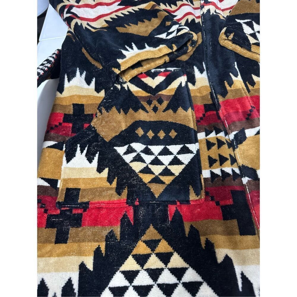 NWT Pendleton Unisex Patterned Long Sleeve Plush Terry Velour Robe Size S/M - Picture 5 of 12